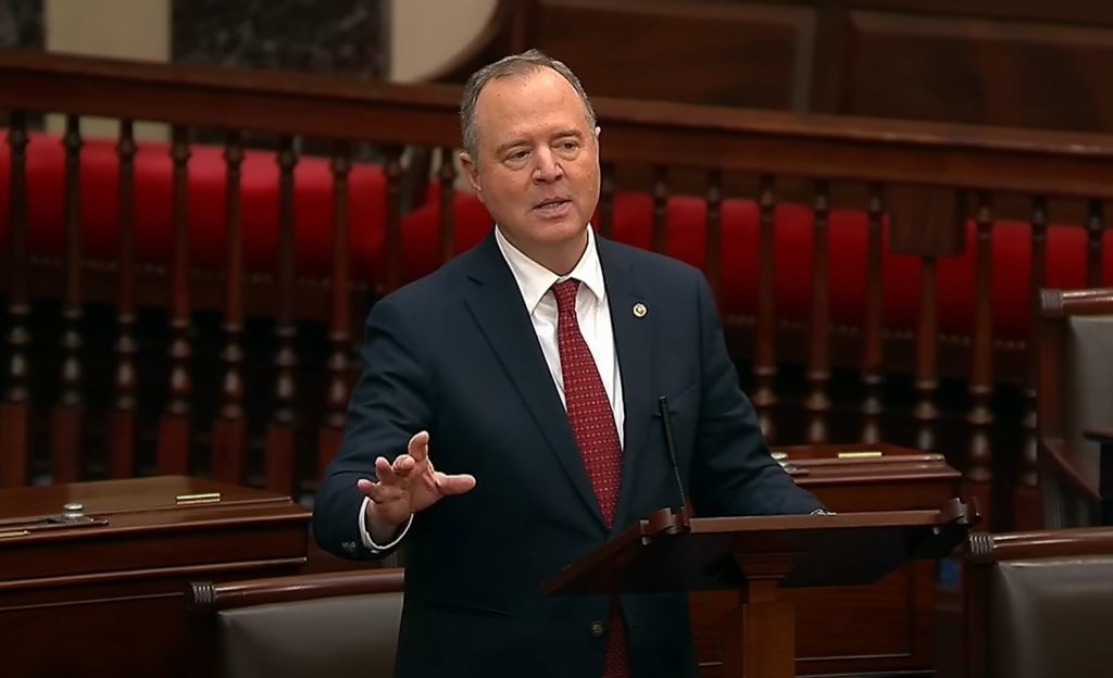 Adam Schiff Speaking Senate Floor